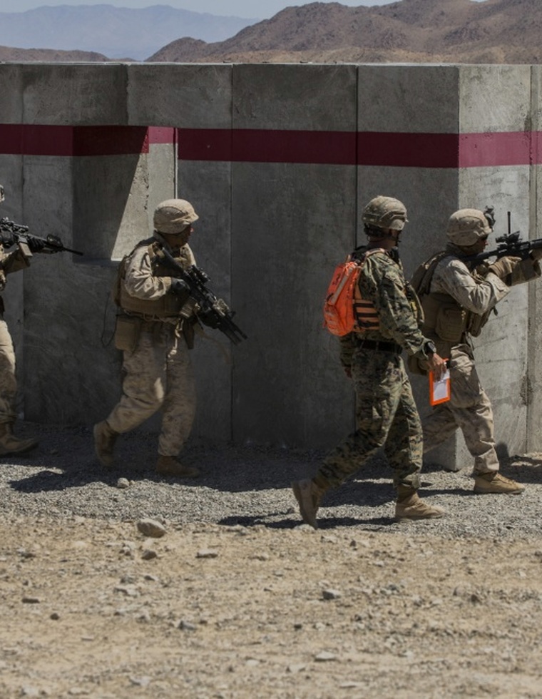 Live-fire training environment representing Amidon Training Solutions